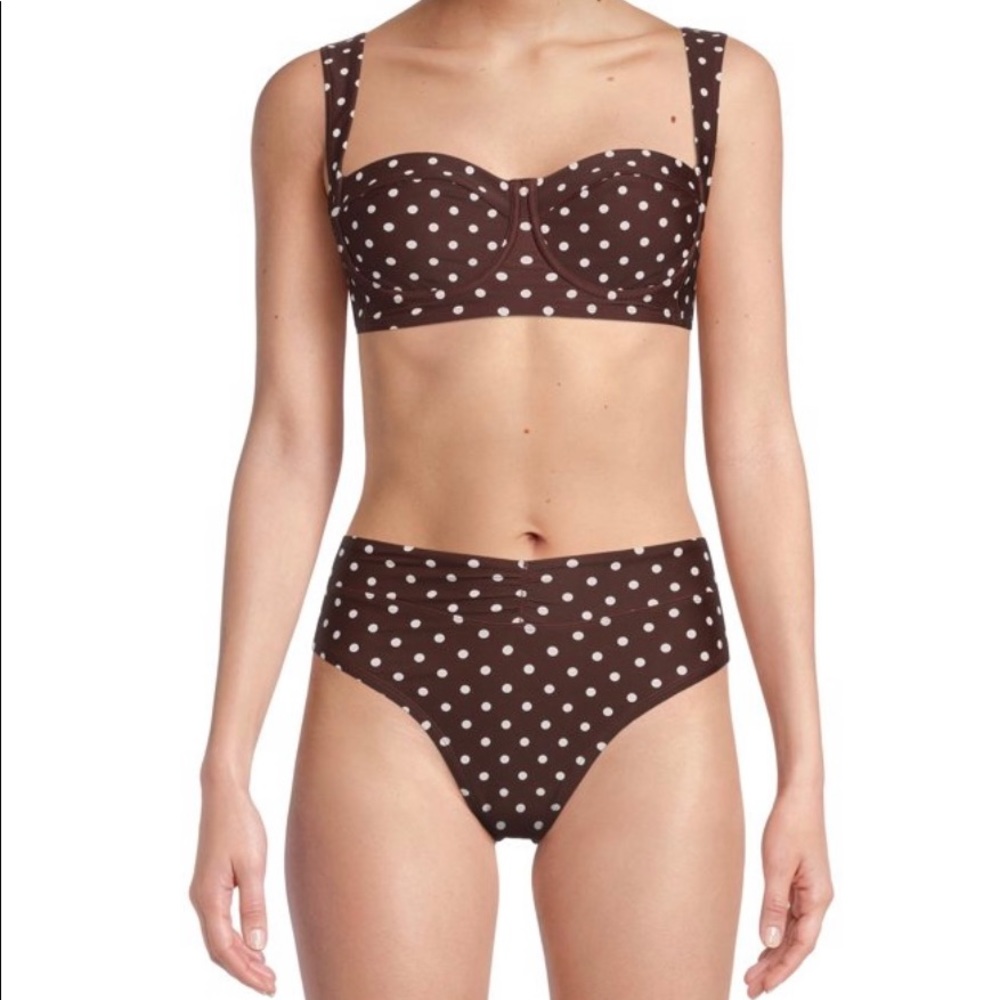 Time And Tru Women's and Women's Plus Printed High Waist Swim Bottom